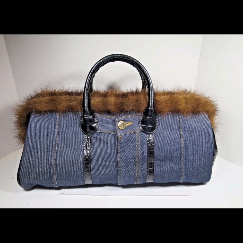 Clever Carriage Company Denim Handbag